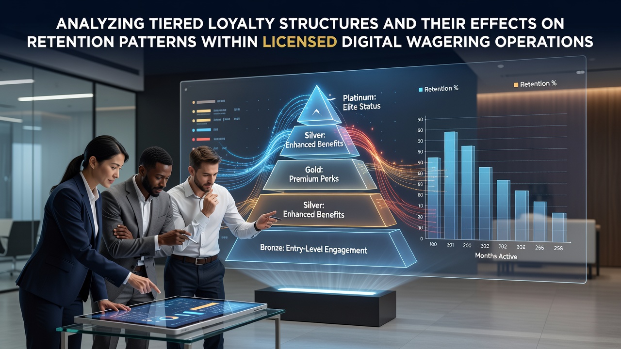 Visualization of tiered loyalty structures showing bronze, silver, gold, and platinum levels with reward progression in digital wagering platforms