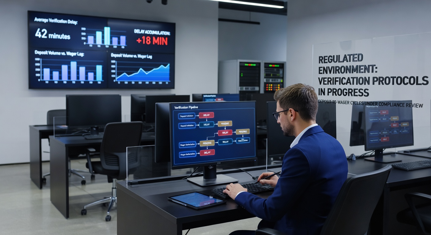 Illustration of verification process delays affecting player deposit cycles in online casinos